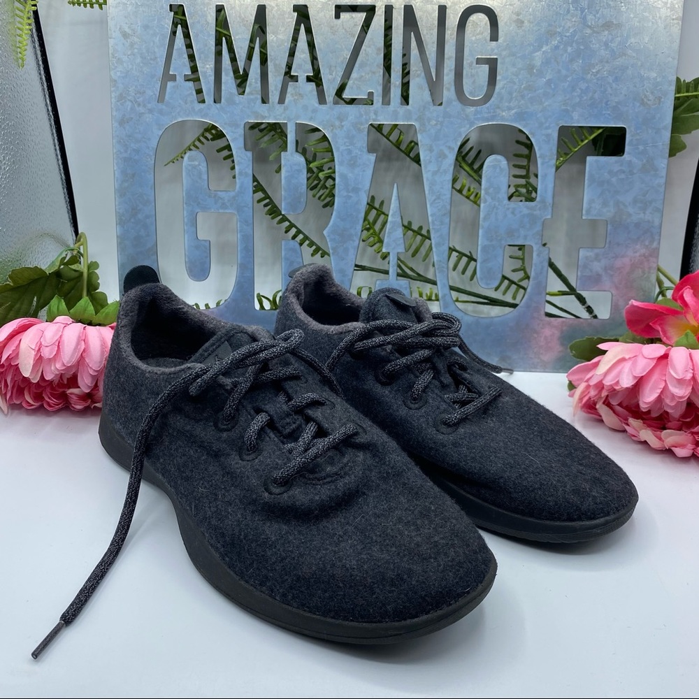 Allbirds W8 Grey Lace Up Runners 1218 NV1